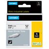 DYMO Industrial Heat Shrink Tubes for DYMO Label Writer and Industrial Label Makers - Black on White