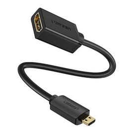 HDMI UGREEN (20134)  Micro HDMI Male to HDMI Female Adapter Cable 22cm(Black)