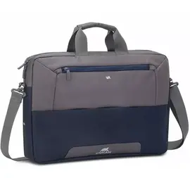 ნოუთბუქის ჩანთა RIVACASE 7757 steel Laptop shoulder bag 17.3" - blue/grey