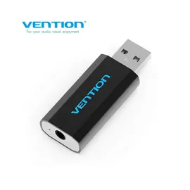 VENTION VAB-S15-B 4Pole USB External Sound Card Black