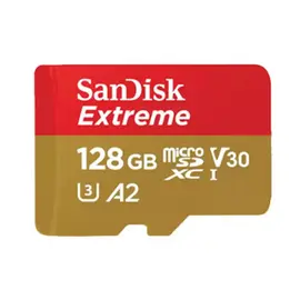 SD CardSanDisk 128GB Extreme MicroSDXC UHS-I Card 190MBS V304k Class 10 SDSQXAA-128G-GN6MN