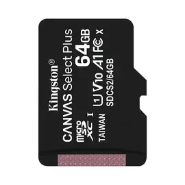 SD Card Kingston microSD  64GB C10 UHS-I R100MBs