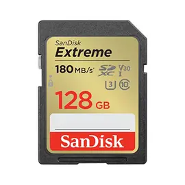 SD Card SanDisk 128GB Extreme SDXC UHS-I Card 180MBS V304K Class 10 SDSDXVA-128G-GNCIN