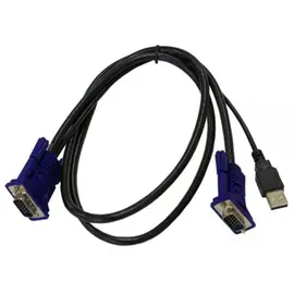 KWM Cable D-Link DKVM-CU/B1A, 1.8M, KVM Switch Cable, Black