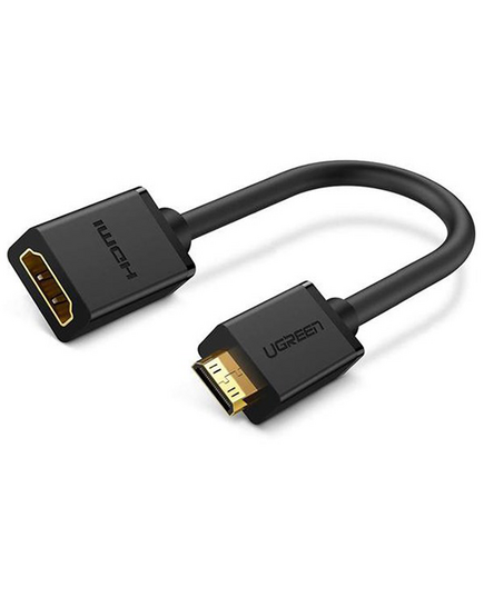 UGREEN 20137 Mini HDMI Male to HDMI Female Adapter Cable 22cm (Black)