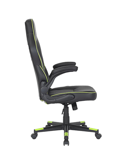 სავარძელი, 2E, GAMING Chair, HEBI, Black/Green, (2E-GC-HEB-BK)