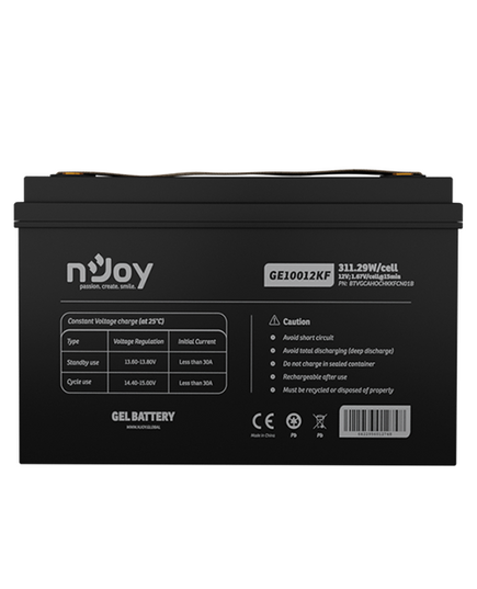 nJoy GE10012KF 12V VRLA AGM Battery - BTVGCAHOCHKKFCN01B