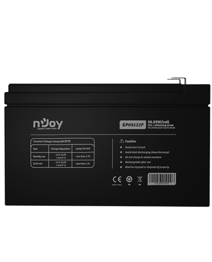 აკუმულატორი nJoy GP09122F 12V VRLA AGM Battery - BTVACIUOCTA2FCN01B