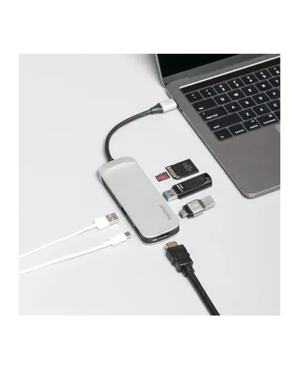 Hub Kingston C-HUBC1-SR-EN USB  Nucleum USB-C HDMI Output, USB-A, SD and MicroSD Card Reader