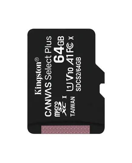 SD Card Kingston microSD  64GB C10 UHS-I R100MBs